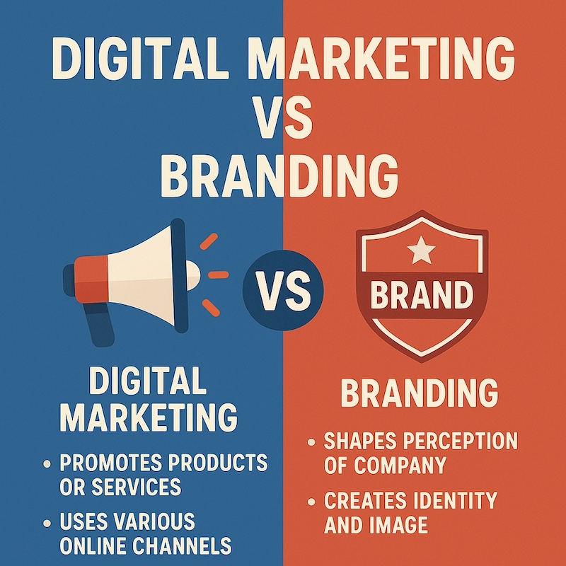 digital marketing vs branding