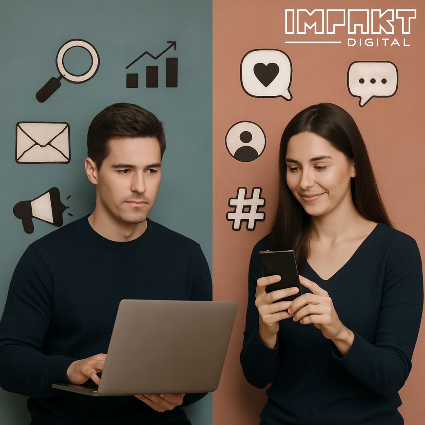 digital marketing vs social media marketing
