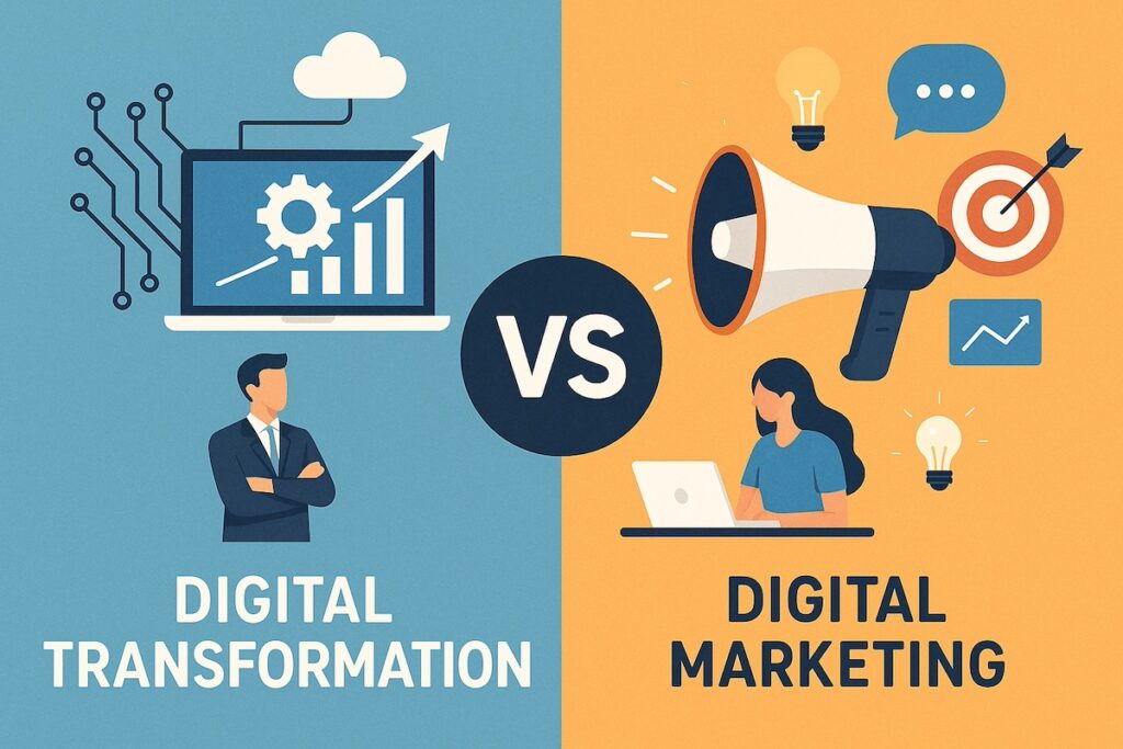 digital transformation vs marketing
